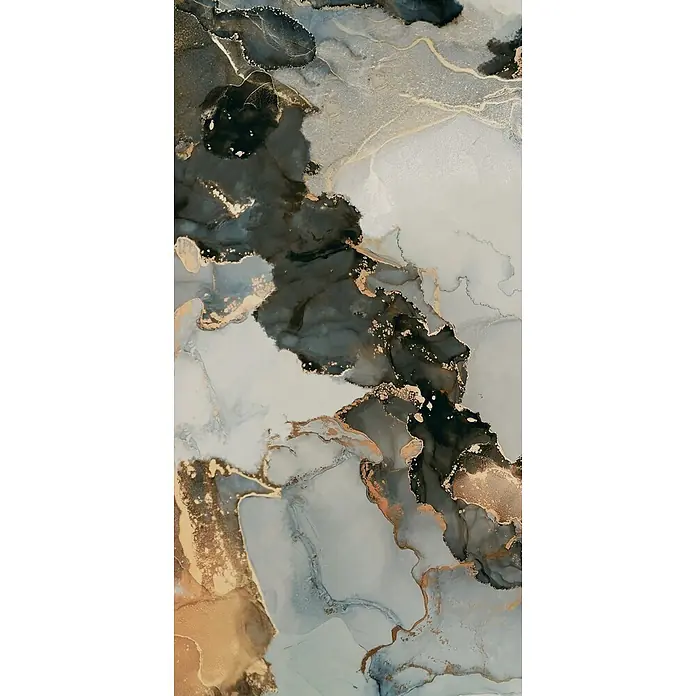 Feinsteinzeugfliese JOYA – 60 x 120 cm, Marmoroptik, Brillant - 