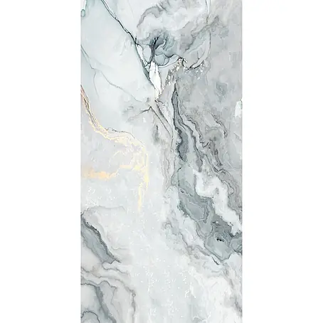 Feinsteinzeugfliese FRAMED AQUA – 60 x 120 cm, Marmoroptik, Brillant