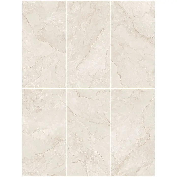 Feinsteinzeugfliese BRENTA CREAM – 60 x 120 cm, Marmoroptik, Matt - 