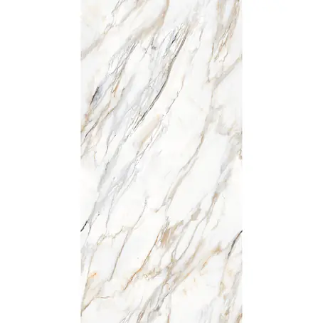 Feinsteinzeugfliese ZEBRINO GOLD – 60 x 120 cm, Marmoroptik, Brillant