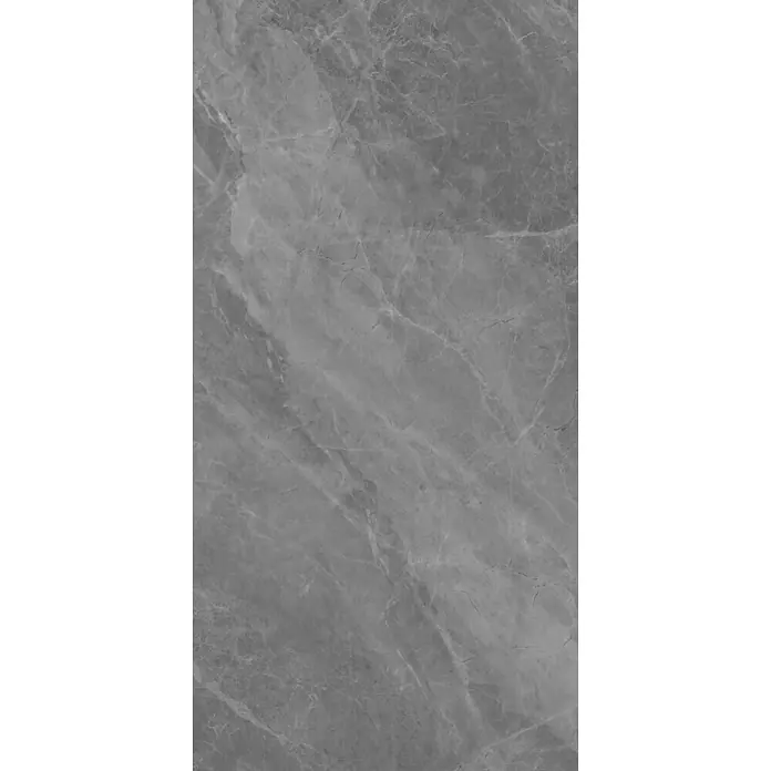 Feinsteinzeugfliese ATLANTIC GRAPHITE – 60 x 120 cm, Marmoroptik, Brillant - 