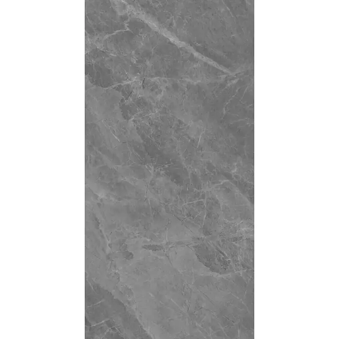 Feinsteinzeugfliese ATLANTIC GRAPHITE – 60 x 120 cm, Marmoroptik, Brillant - 
