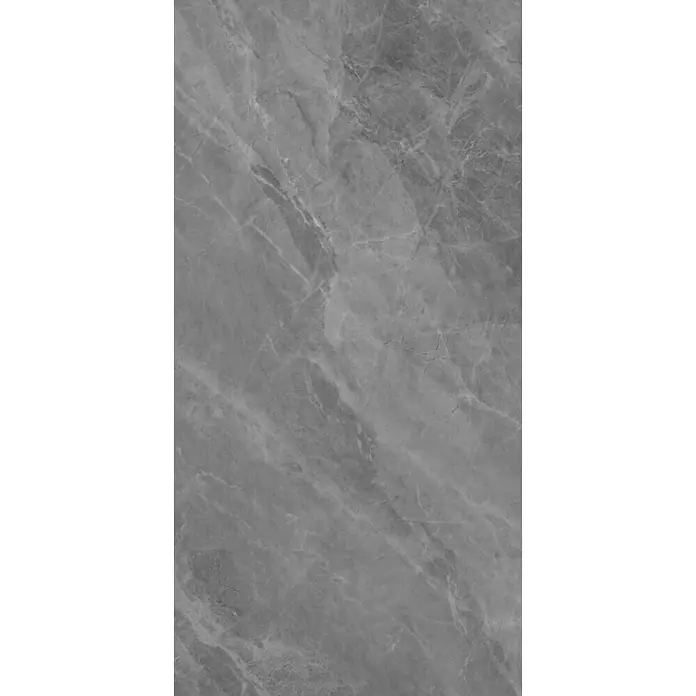 Feinsteinzeugfliese ATLANTIC GRAPHITE – 60 x 120 cm, Marmoroptik, Brillant - 