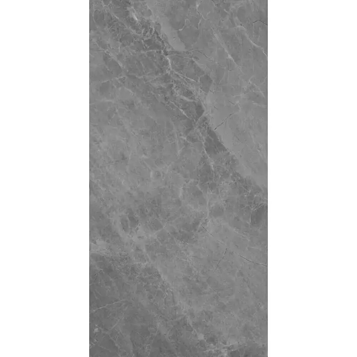 Feinsteinzeugfliese ATLANTIC GRAPHITE – 60 x 120 cm, Marmoroptik, Brillant - 