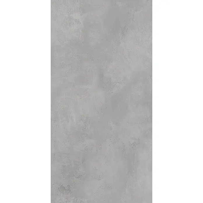 Feinsteinzeugfliese CONCRETE GREY – 60 x 120 cm, Marmoroptik, Brillant -  - Hellgraue Betontextur mit subtilen Variationen und ungleichmäßiger Oberfläche, ideal für moderne Flächen.