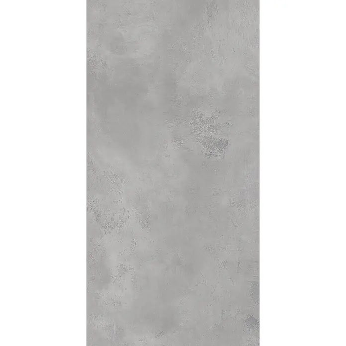 Feinsteinzeugfliese CONCRETE GREY – 60 x 120 cm, Marmoroptik, Brillant -  - Graue Betontextur mit subtilen Abnutzungsspuren.