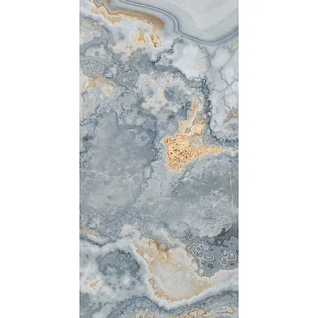 Feinsteinzeugfliese ONYX AGATE BLUE – 60 x 120 cm, Marmoroptik, Brillant