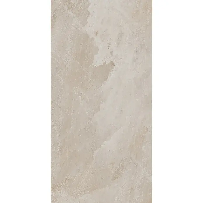 Feinsteinzeugfliese SALT CAVE ALMOND – 60 x 120 cm, Steinoptik, Matt -  - Hellbeige Steintextur mit subtilen, wolkigen Mustern, ideal für Böden oder Wände.