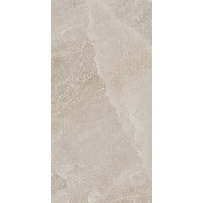 Feinsteinzeugfliese SALT CAVE ALMOND – 60 x 120 cm, Steinoptik, Matt -  - Hellbeige Natursteinoberfläche mit subtilen Äderungen.