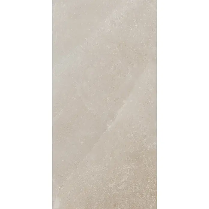 Feinsteinzeugfliese SALT CAVE ALMOND – 60 x 120 cm, Steinoptik, Matt -  - Helle beige texturierte Fliese in Steinoptik.