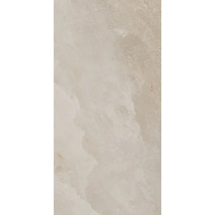Feinsteinzeugfliese SALT CAVE ALMOND – 60 x 120 cm, Steinoptik, Matt -  - Helle beigefarbene Natursteintextur mit subtiler Maserung, geeignet für Fliesen oder Oberflächen.