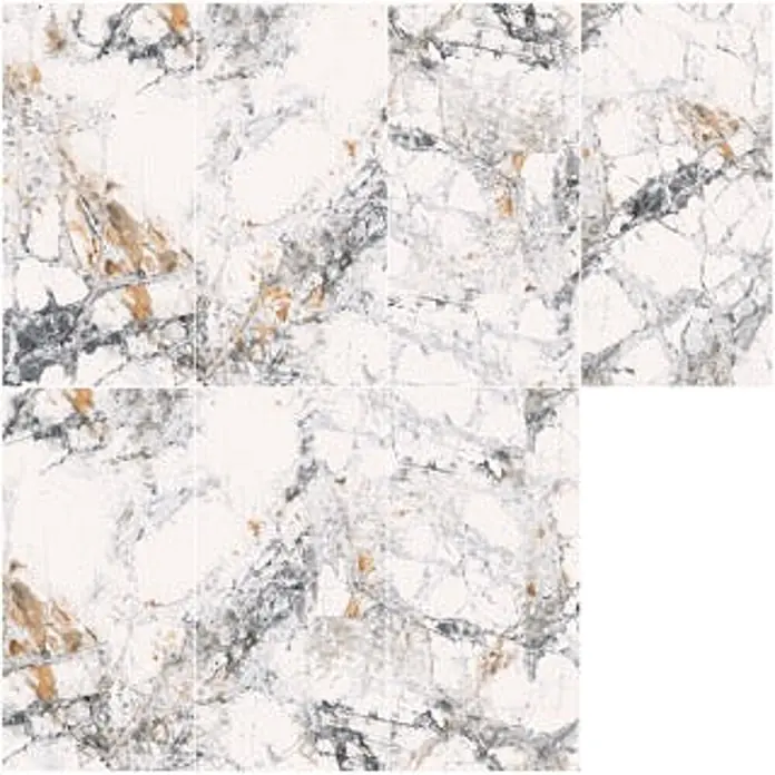 Feinsteinzeugfliese PATAGONIA VEINY – 60 x 120 cm, Marmoroptik, Brillant - 