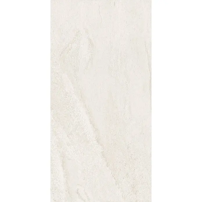 Feinsteinzeugfliese OMEGA WARM – 60 x 120 cm, Steinoptik, Matt -  - Hellbeige, matt strukturierte Oberfläche mit dezenten steinartigen Mustern.