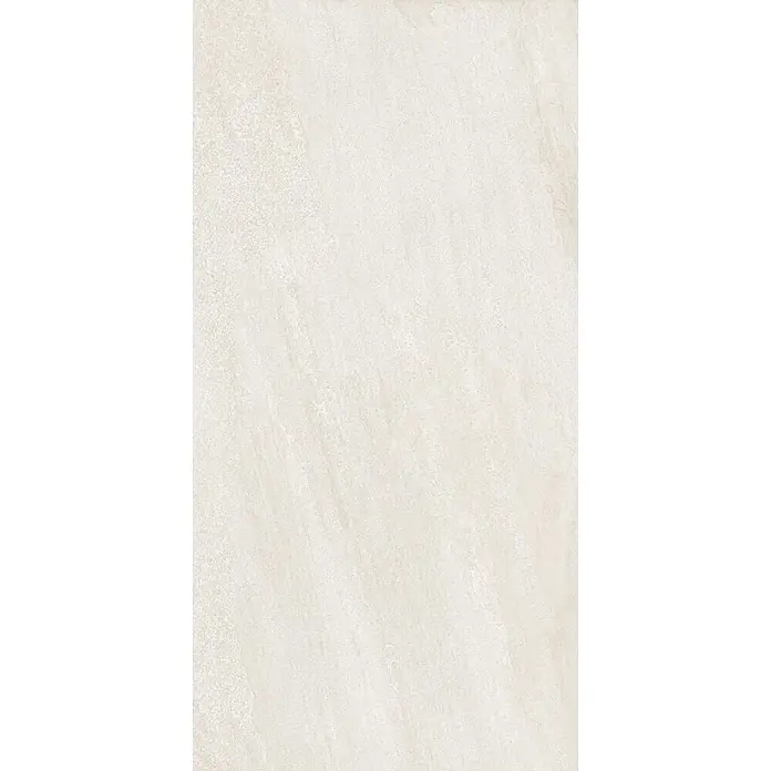Feinsteinzeugfliese OMEGA WARM – 60 x 120 cm, Steinoptik, Matt -  - Helle beige Fliese mit subtilem, texturiertem Steinmuster. Ideal für Boden- oder Wandbelag.