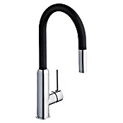 Camargue Keukenkraan Madrid (Zwart, Hoge uitloop, Glanzend)