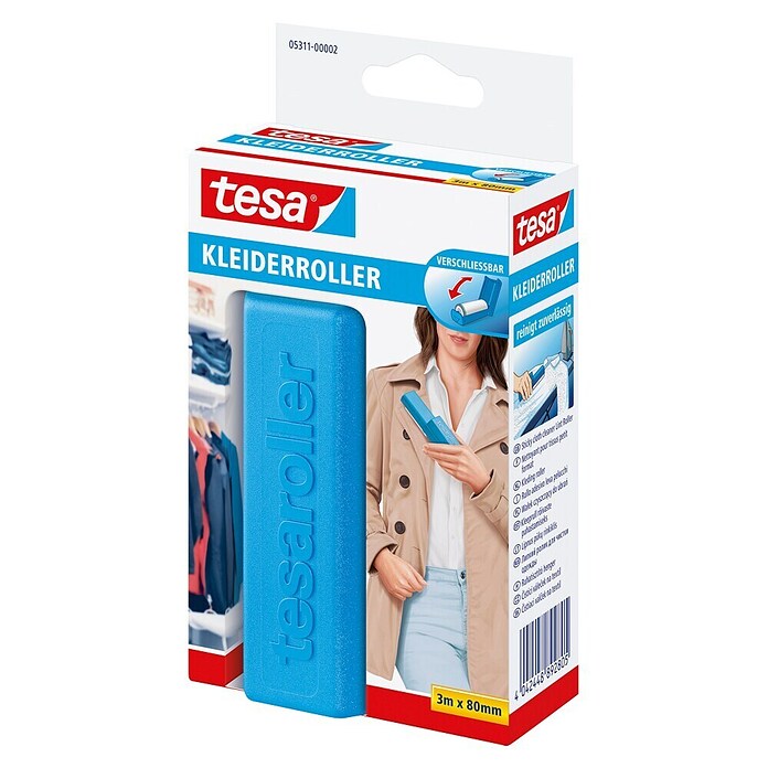 Tesa Fusselrolle Kleiderroller (L x B: 3 m x 80 mm) | BAUHAUS