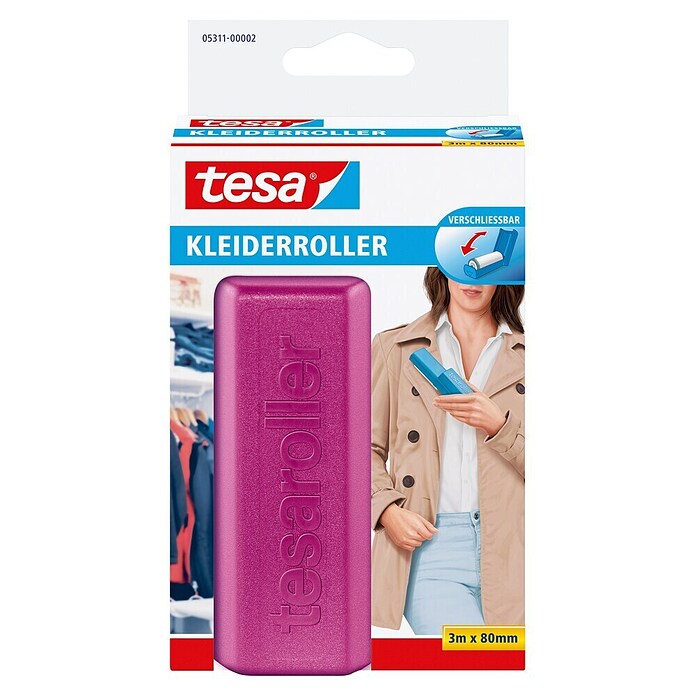 Tesa Fusselrolle Kleiderroller (L x B: 3 m x 80 mm) | BAUHAUS
