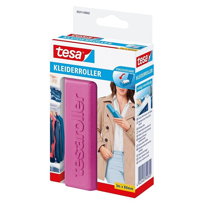 Tesa Fusselrolle Kleiderroller (L x B: 3 m x 80 mm) | BAUHAUS