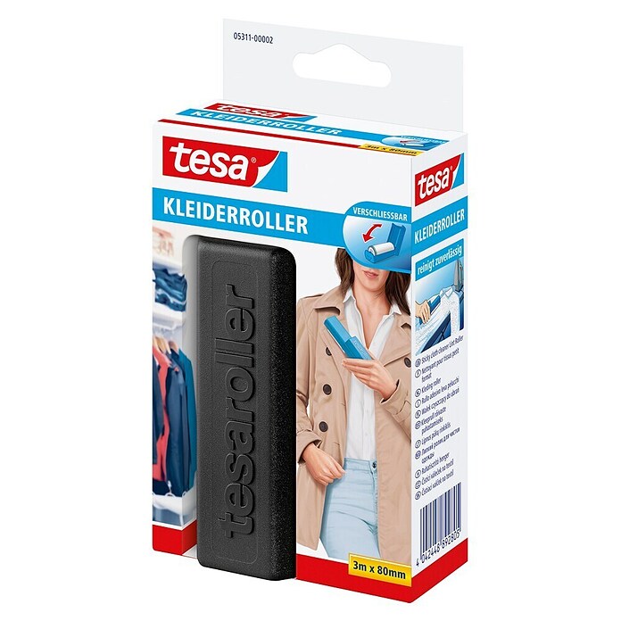 Tesa Fusselrolle Kleiderroller (L x B: 3 m x 80 mm) | BAUHAUS
