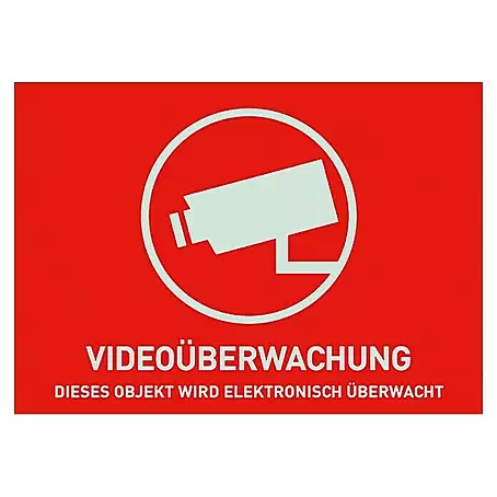 Abus  Aufkleber Videoüberwachung