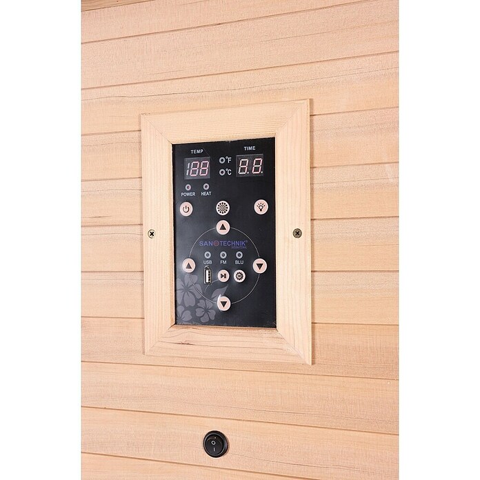 Infrarotkabine Nordisk 1 (80 x 110 x 190 cm, 1 450 W) | BAUHAUS