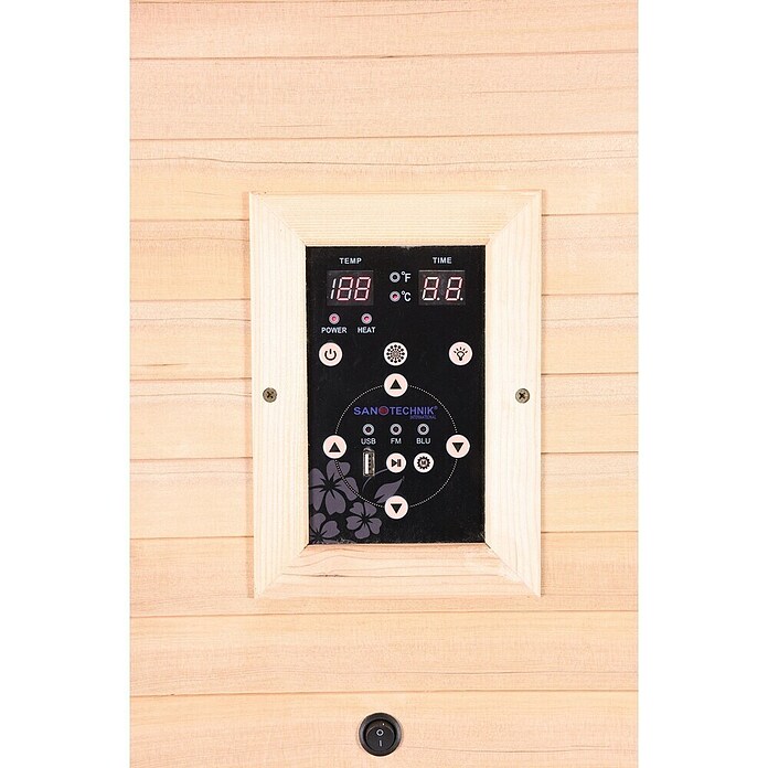 Infrarotkabine Nordisk 1 (80 x 110 x 190 cm, 1 450 W) | BAUHAUS