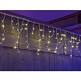 Light Creations LED-Lichtervorhang Cascade (Außen, 4 m, 144-flammig, Warmweiß, Netzbetrieben)