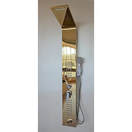 Frascio Fra9010 Duschpaneel Hydromassage Edelstahl 18/10 Gold