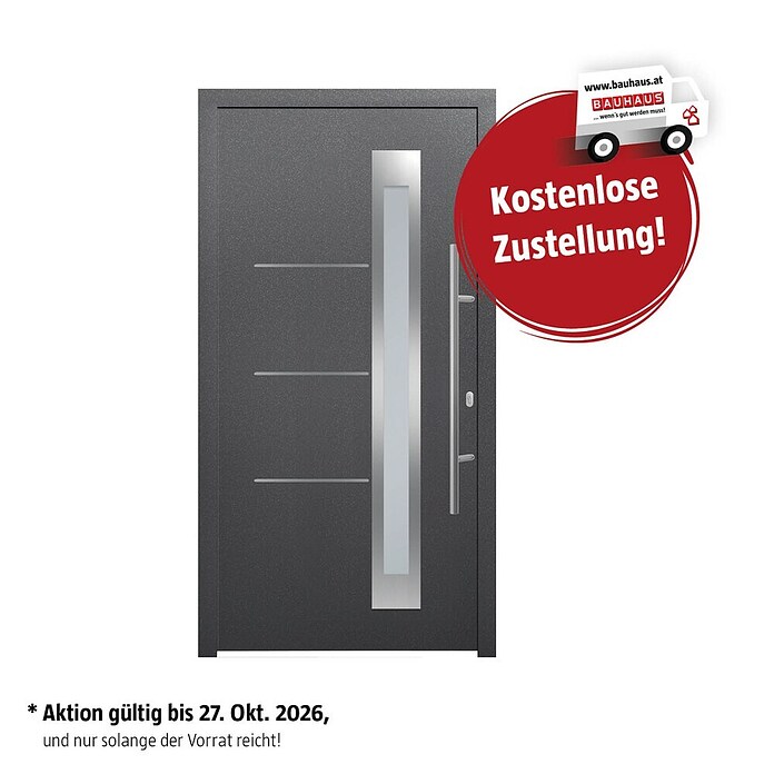 Hörmann EcoStar Haustür ISOPRO (110 x 210 cm, DIN Anschlag: Rechts, Anthrazit Metallic)