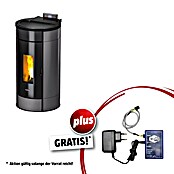 FreePoint Pelletofen Globe (11 kW, Raumheizvermögen: 252 m³, 0,6 kg/h - 2,5 kg/h, Anthrazit) | BAUHAUS