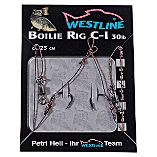 Westline Boilie Rig C-I (Grootte: 8, Met weerhaak, Lengte: 23 cm, 2 st.)