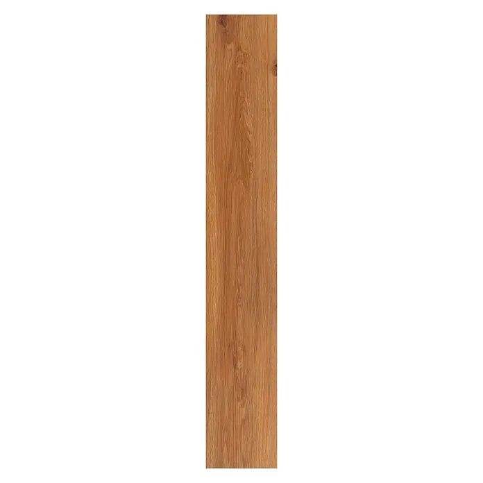b!design Vinylbodenmuster Clic Eiche Natural - 190 x 200 x 3 mm, Landhausdiele - Holzpaneel mit einer hellbraunen Farbe und einer deutlichen Maserung, ideal für Bodenbeläge oder Wandverkleidungen.