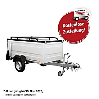 Anhänger KT-EB2 (Nutzlast: 716 kg, Einachser, Kasteninnenmaß: (L x B x H): 2020 x 1075 x 780 mm, Gebremst)