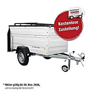 Anhänger KT-EU3 Plus (Nutzlast: 413 kg, Einachser, Kasteninnenmaß: (L x B x H): 2435 x 1235 x 1065 mm, Ungebremst)