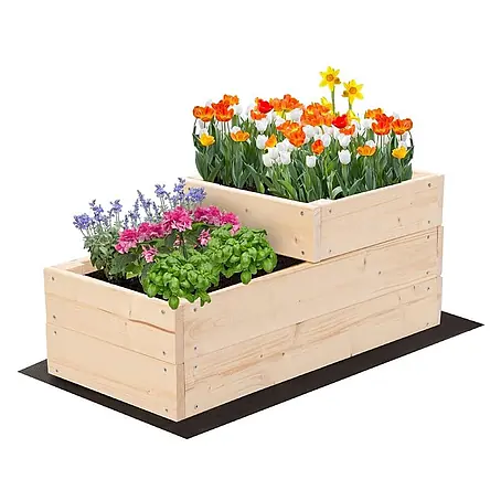 Hochbeete TREPPEN Holz | HxBxT 27x30x63 cm | Holz | Natur