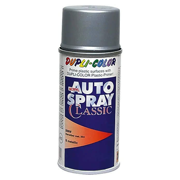 Dupli-Color Acryl-Autospray Classic - BMW, Titansilber Metallic, 150 ml - Dose Dupli-Color Auto Spray Classic für BMW in der Farbe Pansilber Metallic. Ideal zum Lackieren von Oberflächen.
