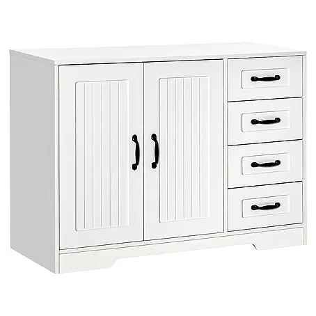 SONNENH Sideboard, MDF, 105 x 40 cm, Weiß