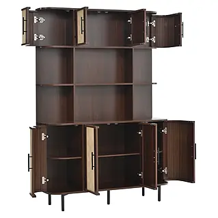 SONNENH Holz-Mehrzweckschrank, MDF, 120 x 20 cm, Walnuss online kaufen bei BAUHAUS