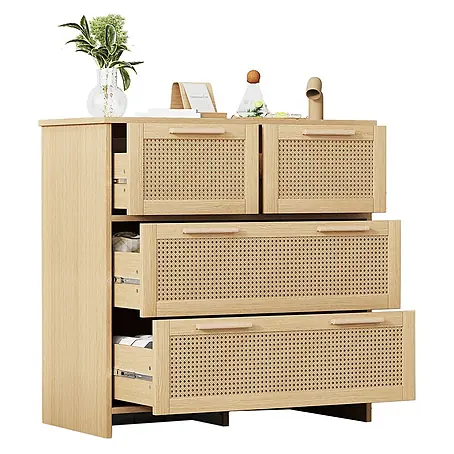SONNENH Holz-Mehrzweckschrank, MDF, 80 x 38 cm, Natur