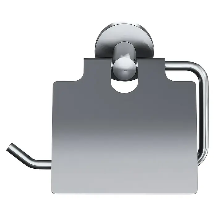 Camargue Paris Toilettenpapierhalter - Edelstahl, Silber - Vorderansicht