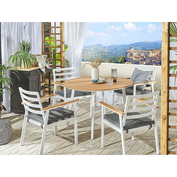 Esstisch CAVOLI in Braun/Weiß - (W) 105 x (H) 73 x - L