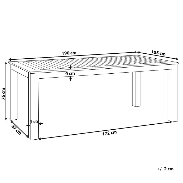 Esstisch MONSANO in Braun - (W) 105 x (H) 76 x - L