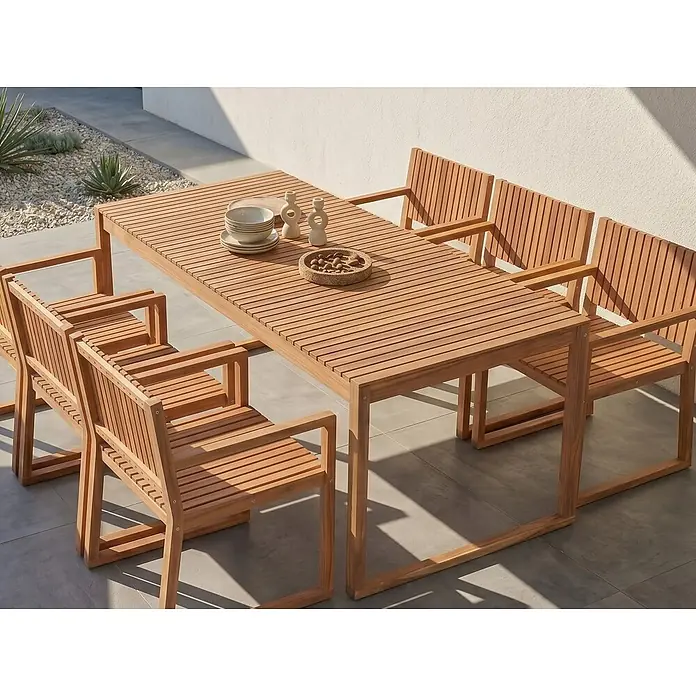 Esstisch SASSARI II in Braun - (W) 90 x (H) 75 x - L