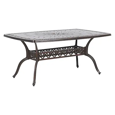 Esstisch LIZZANO in Braun/Orange - (W) 102 x (H) 72 x (L) 165 cm