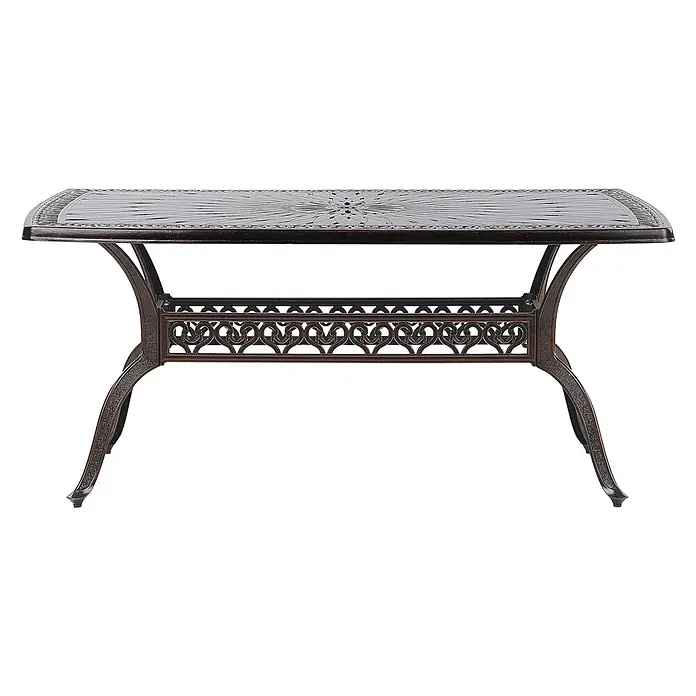 Esstisch LIZZANO in Braun/Orange - (W) 102 x (H) 72 x - L