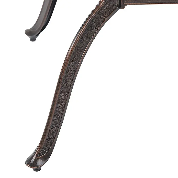Esstisch LIZZANO in Braun/Orange - (W) 102 x (H) 72 x - L