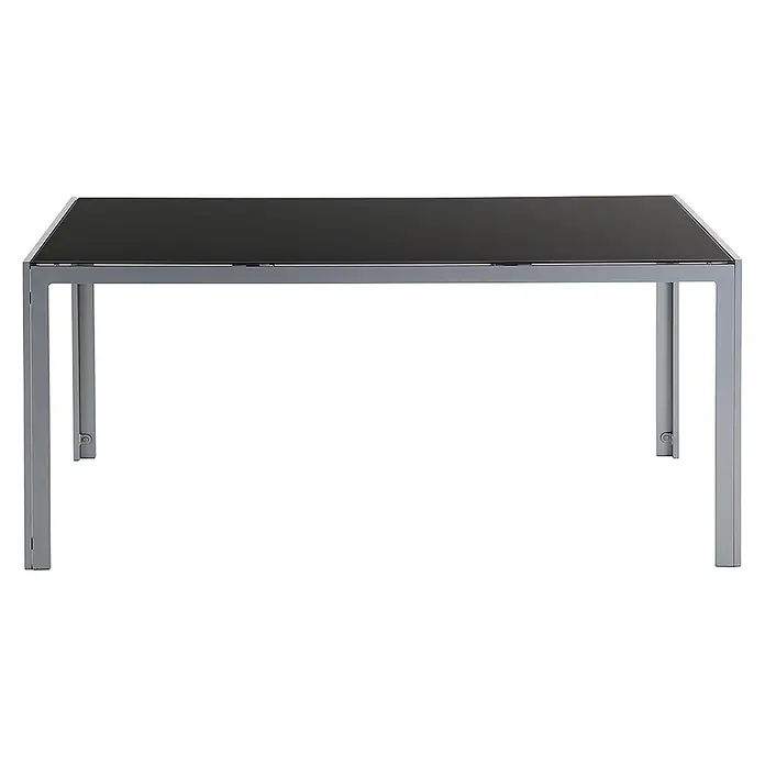 Esstisch CATANIA in Schwarz/Silber - (W) 91 x (H) 71 x - L