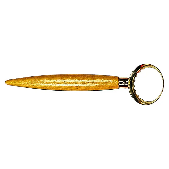 Westline Fischschupper - 27 cm - Nahaufnahme eines goldenen Tonentferners, ideal zum präzisen Entfernen von Ton und für feine Details.