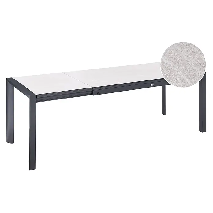 Esstisch BINASCO in Beige/Schwarz - (W) 90 x (H) 75 x - L
