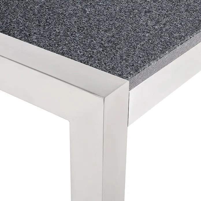Esstisch GROSSETO in Grau/Silber - (W) 100 x (H) 74 x - L